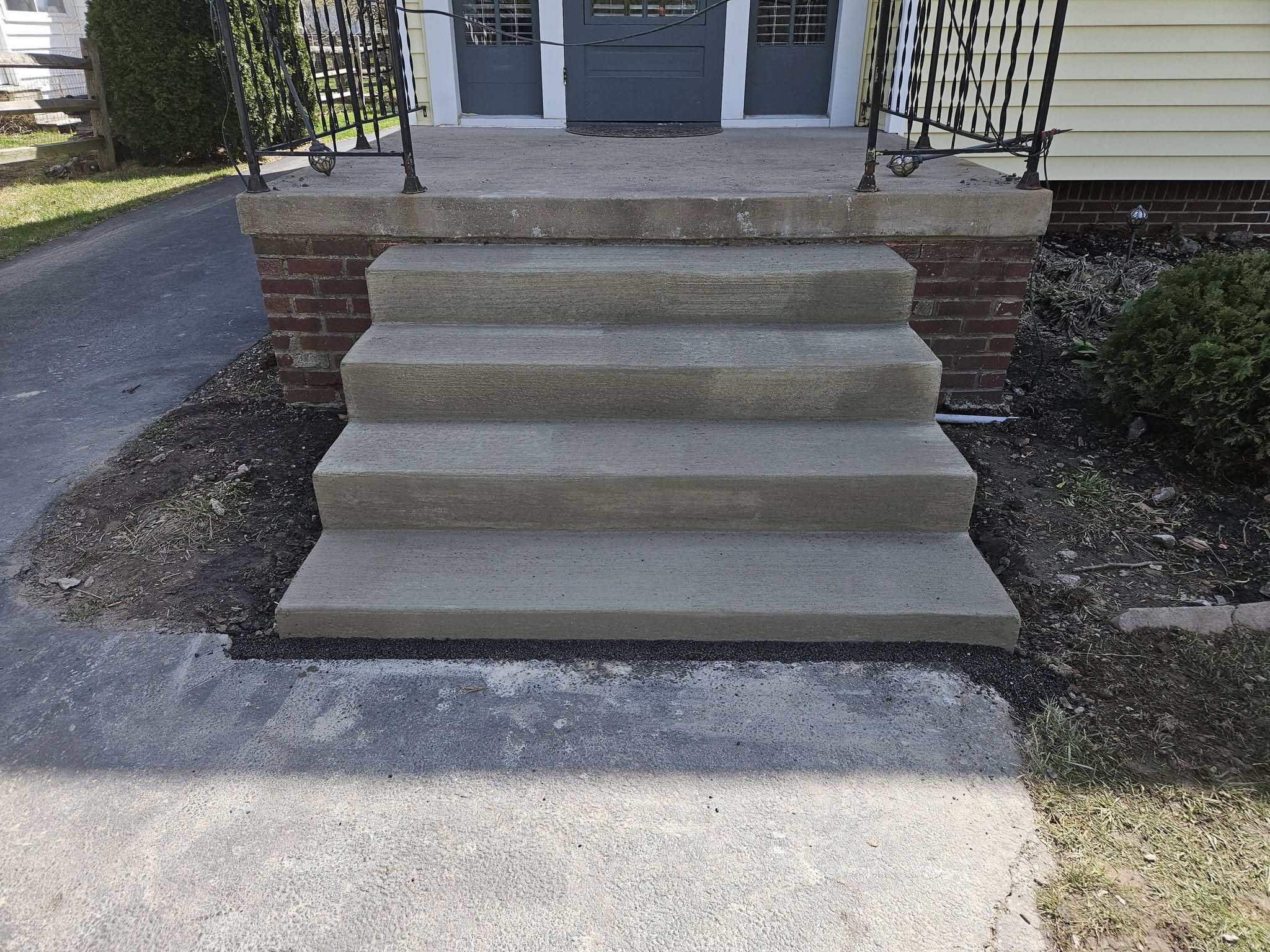 Front Step Concrete Front steps